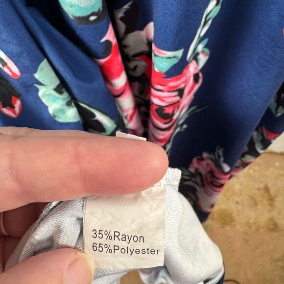 Blue Time Floral Sleeveless Dress women’s 2xl - Picture 4 of 12